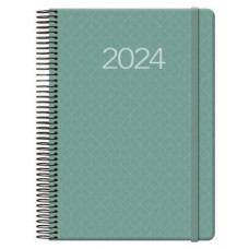 AGENDA 2025 NEWPORT DÍA PÁGINA 14 X 20 CM COLOR VERDE DOHE 12742 - 25 (Espera 4 dias)